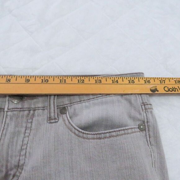 Gray Jeans Women Sz 6 Boot Cut Light Gray Mid Rise Casual Western Faded Glory - Picture 7 of 10